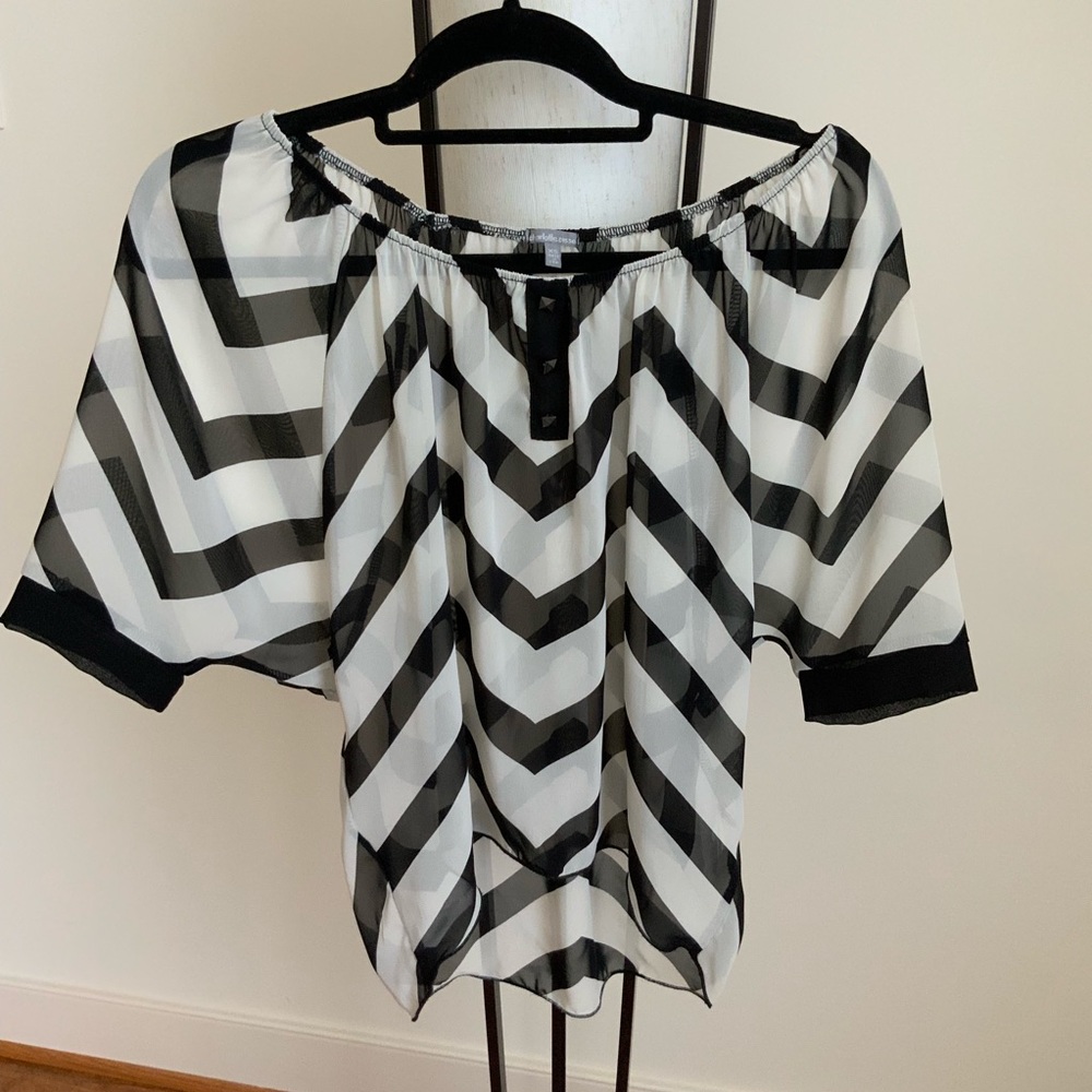 Charlotte Russe Sheer Dolman Top